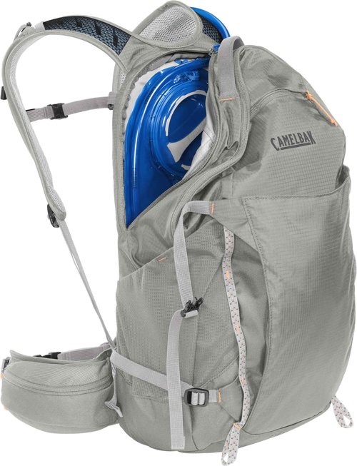 CamelBak Women's Rim Runner X28 Hiking Hydration Backpack with 2L Reservoir Bladder, Misty Grey