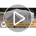 10x30 Black Outdoor Party Tent with 8 Removable Sidewalls Tents for Parties Gazebo Canopy Event Tent for Wedding, Birthda...