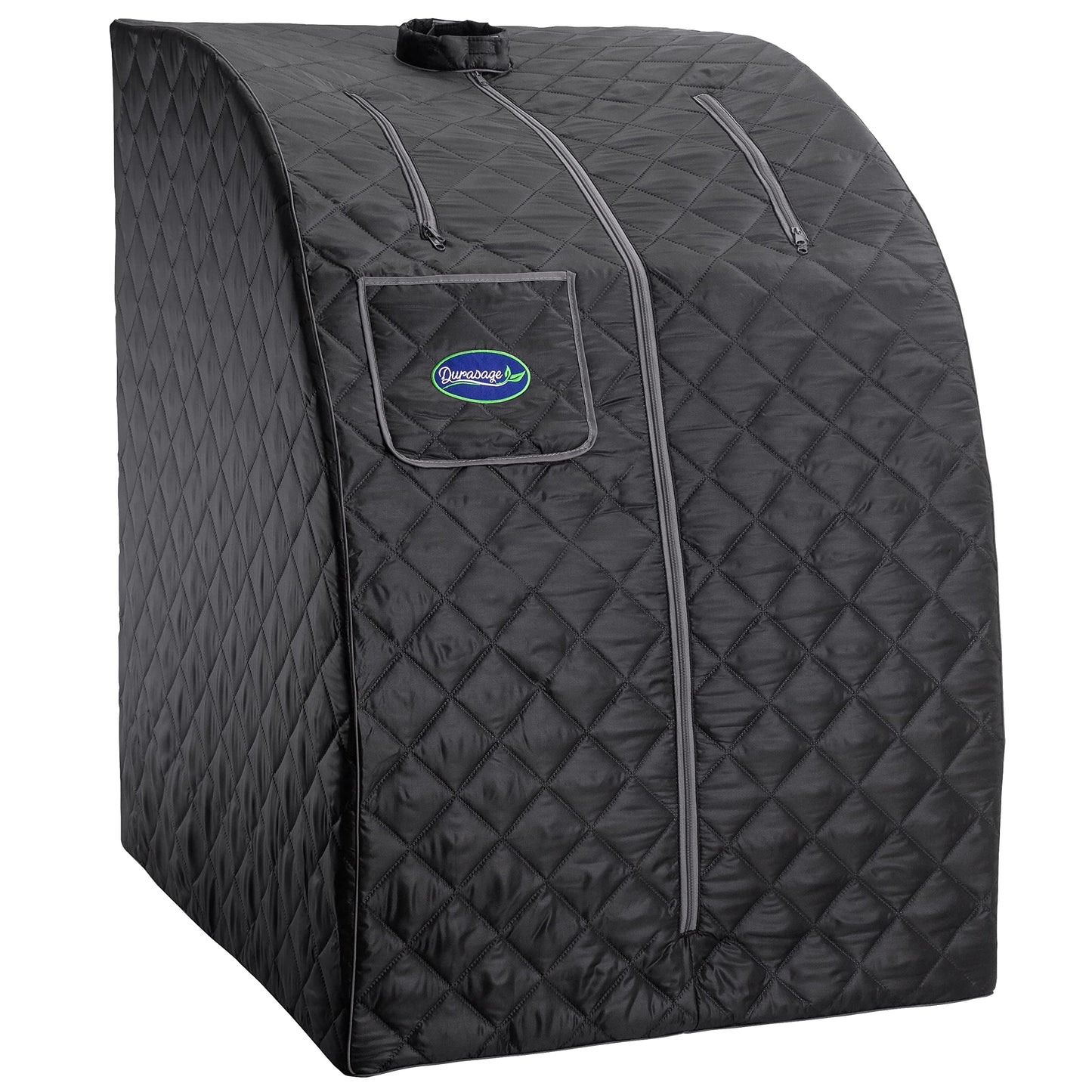 Durasage Lightweight Portable Personal Steam Sauna Spa for Relaxation at Home, 60 Minute Timer, 800 Watt Steam Generator, Chair Included (Black)