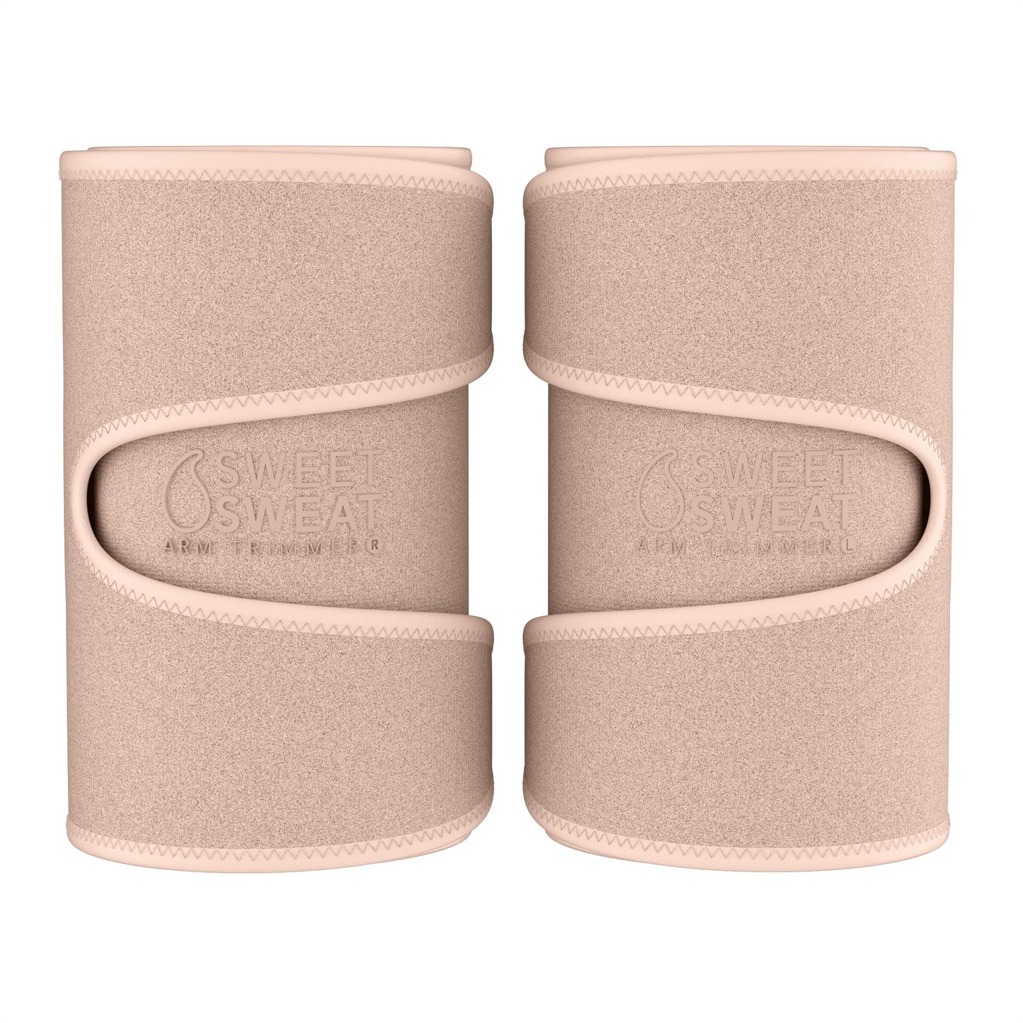 Sports Research Sweet Sweat Arm Trimmers for Men & Women | Increases Heat & Sweat Production to The Bicep Area (Stone, Large)