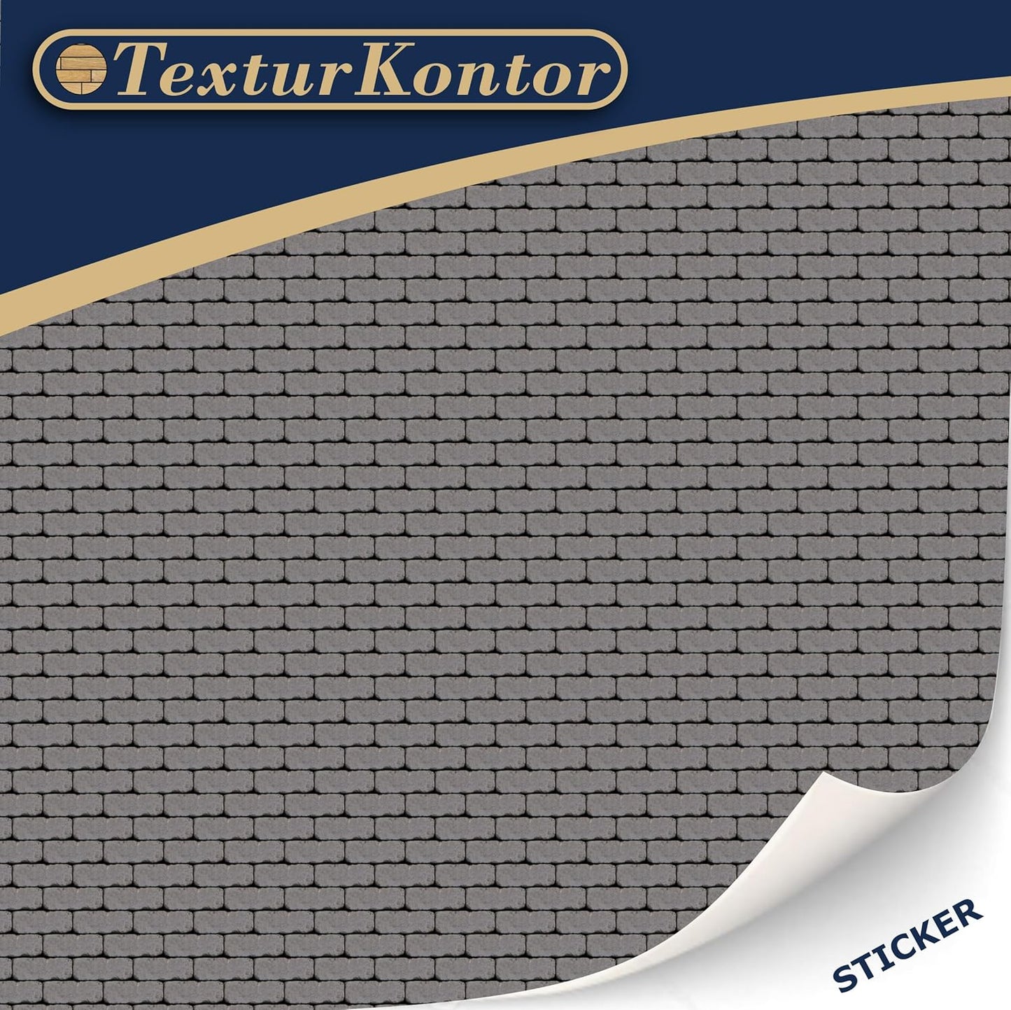 3 Sheets Self-Adhesive Decorative Film Paving Stones and Surfaces for Model Making in Scale 1:87 Scale H0 (UK: 3.5 mm Scale) (Wall Bricks)