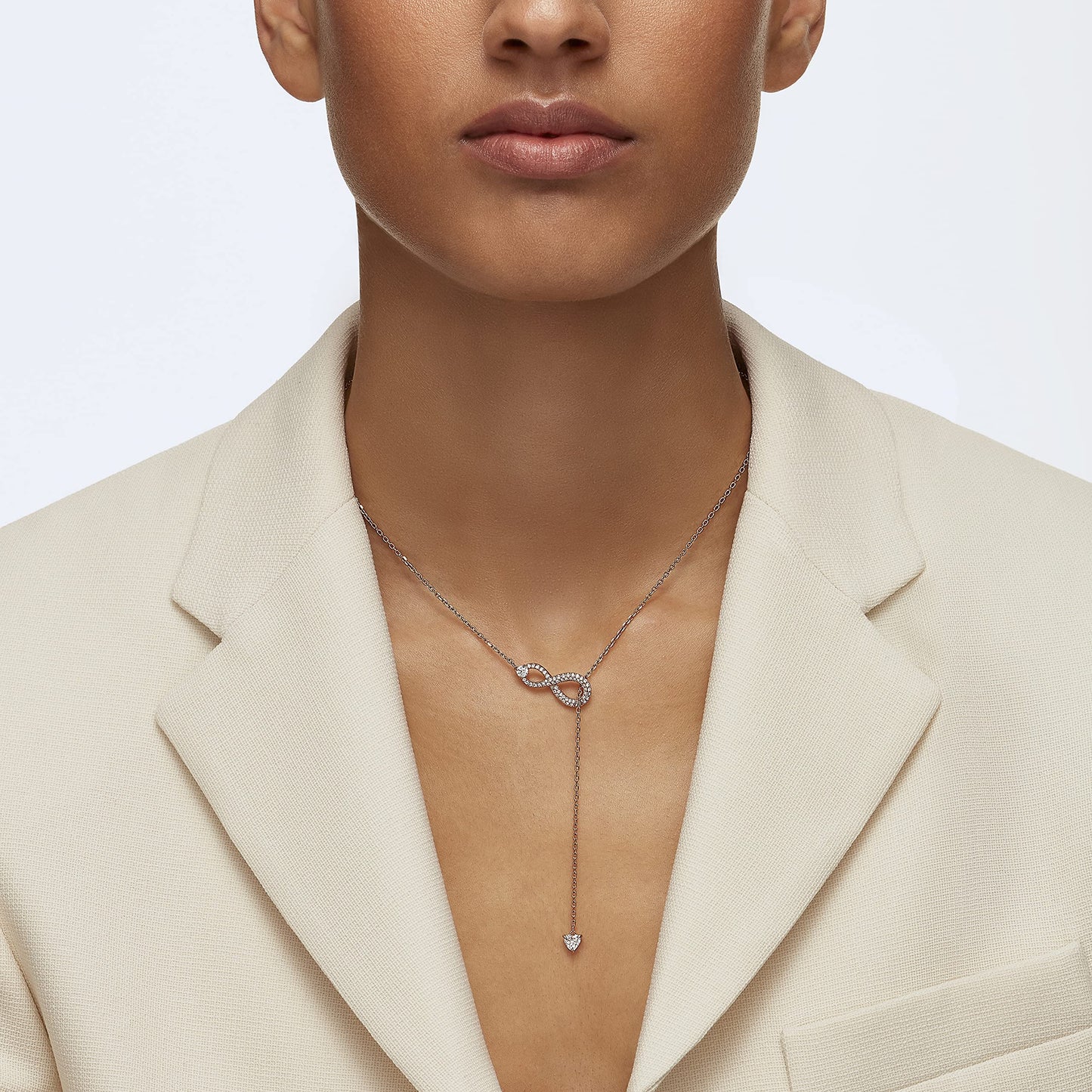 Swarovski Women's Hyperbola Crystal Jewelry Collections, Rhodium & Rose Gold Tone Finish