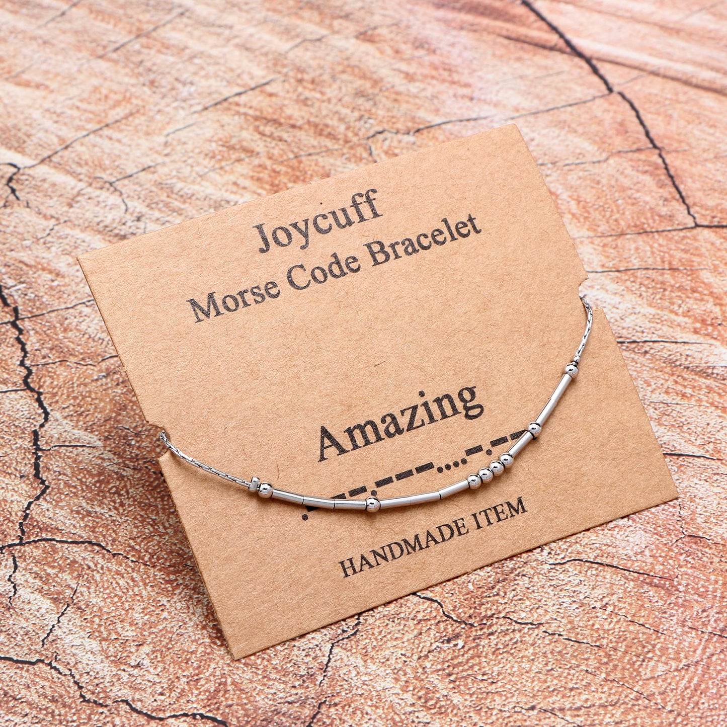 JoycuFF Amazing Morse Code Bracelets for Women Funny Inspirational Jewelry Encoragement Christmas Birthday Gifts for Her Aunt Si