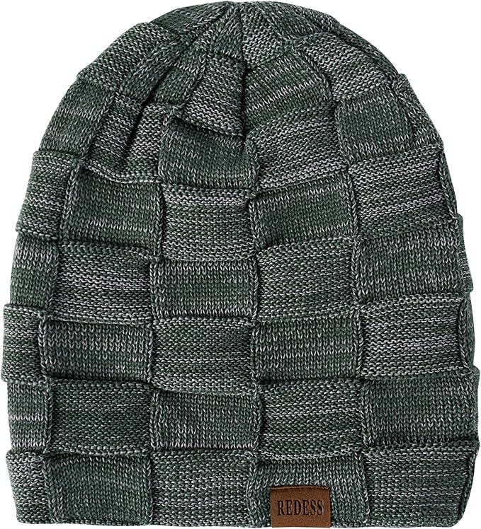 REDESS Beanie Hat for Men and Women Winter Warm Hats Knit Slouchy Thick Skull Cap