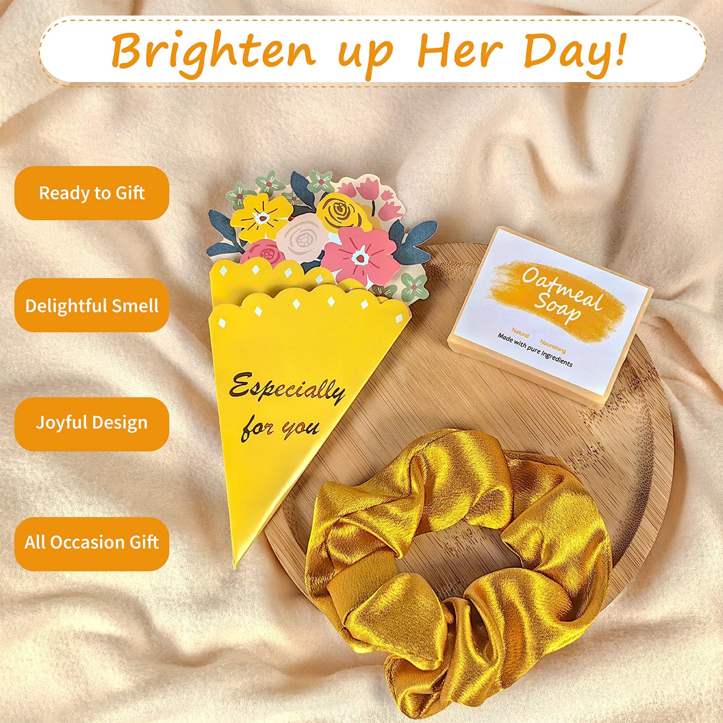 LUICONMO Gifts for Her, Unique Birthday Gifts for Women Girlfriend,I love you Inspirational Gift Set Box, Christmas Gift for Woman Teen Girl Sister Mom- Brighten up Her Day!