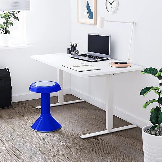 ECR4Kids ACE Active Core Engagement Wobble Stool, 18-Inch Seat Height, Flexible Seating, Blue