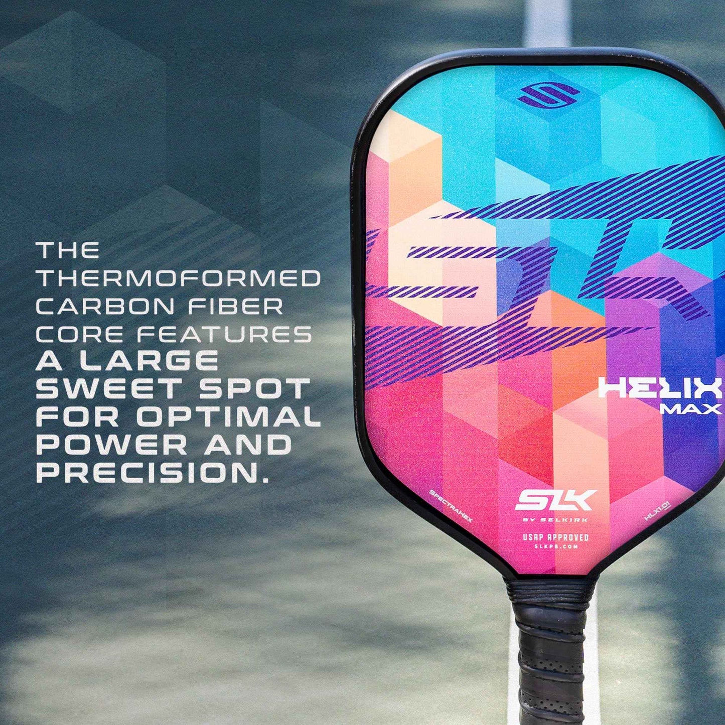 Selkirk Sport SLK Helix Pro Spectra Pickleball Paddle & Pro S1 12pk Pickleball Ball Bundle