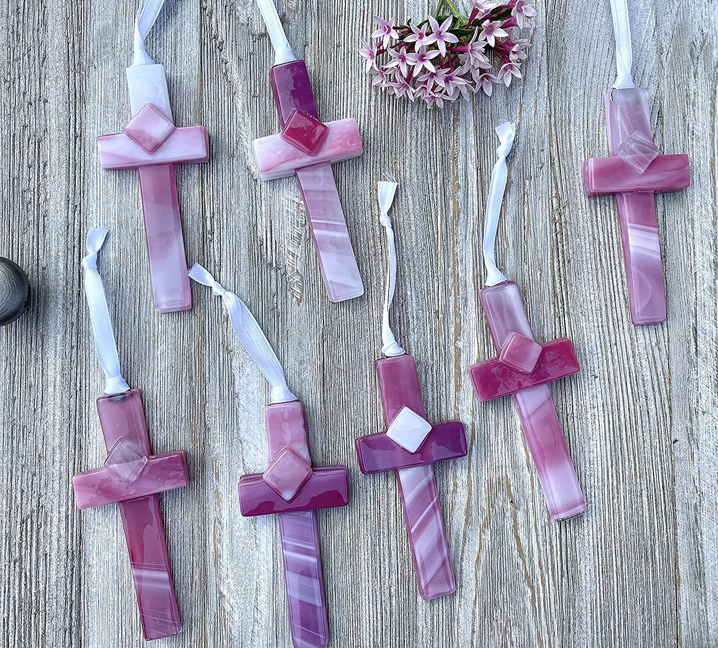 Sentimental Gift for Grandma from Granddaughter/Grandson - Handmade in USA Glass Cross and Grandma Poem - Gift for Grandmother for Mother's Day/Christmas/Birthday- Christian Gift for Grandma
