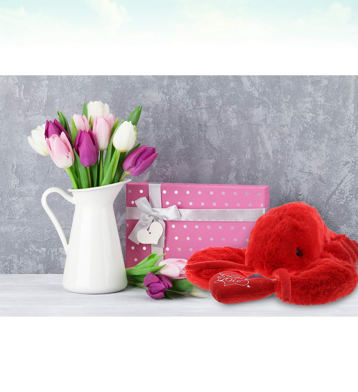 DolliBu I Love You Valentine Plush Elegant Red Lobster - Cute Stuffed Animal with Red Heart and Name Personalization Gift for Valentines Day, Birthday, Anniversary, Romantic Date - 14 Inches