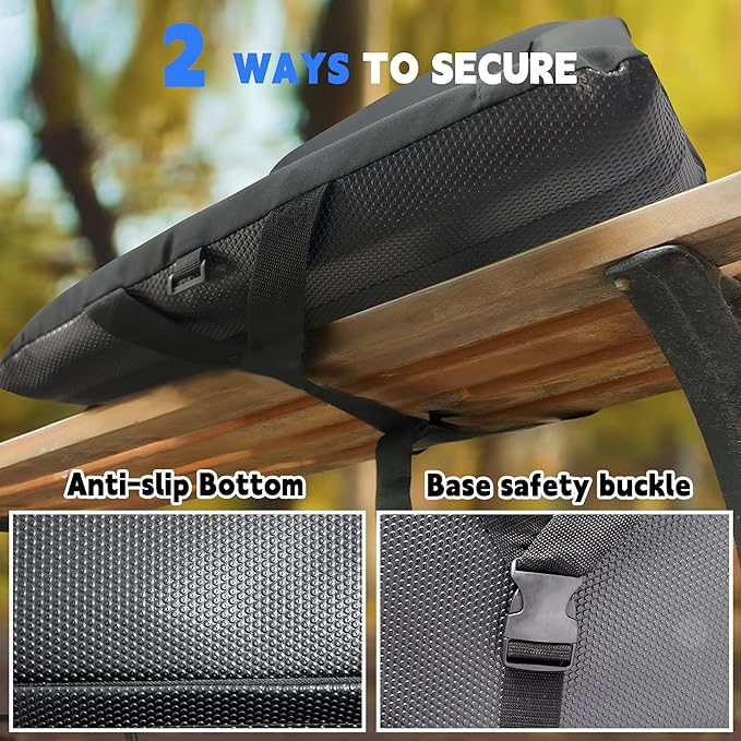 VANCUS Stadium Seats for Bleachers Back Support - Wide Padded Cushion Portable Reclining Bleacher Seat Camping Stadium Chair Waterproof