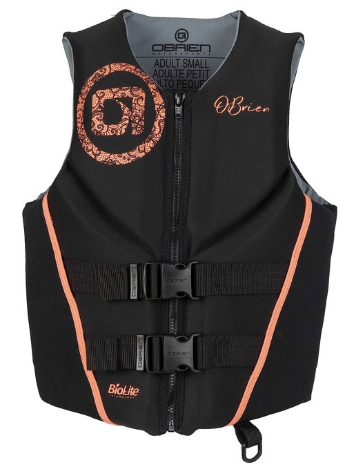 O'Brien Women's Traditional Neoprene USCGA Life Jacket, Coral, Medium