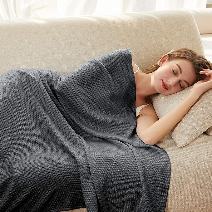 AmyHomie Cooling Blanket, 100% Rayon Derived from Bamboo, Cool Summer Blanket for Hot Sleepers, Soft Comfy Lightweight Bla...