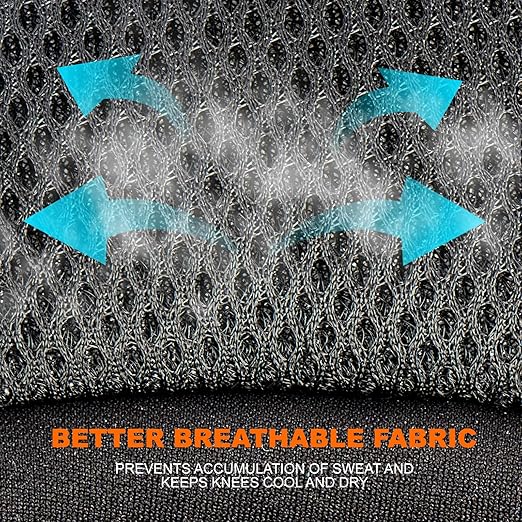 AMPAS Construction Knee Pads for Men and Women for Cleaning Floors Roofing Gardening,Heavy Duty Support Knee pads with Gel and Thick Foam Cushion and Improved Adjustable Thigh and Shin Straps