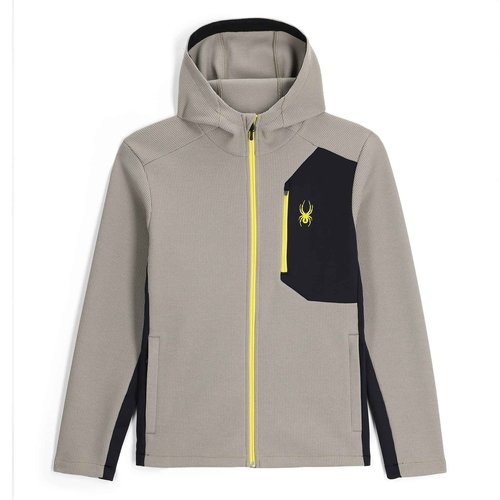 Spyder Men's Bandit Hooded Jacket Fleece Ski Base Layer Jacket