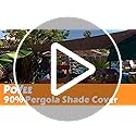 90% 12x15ft Sun Shade Cloth for Outdoor Deck Backyard Patio Garden Pergola Cover Canopy Mocha