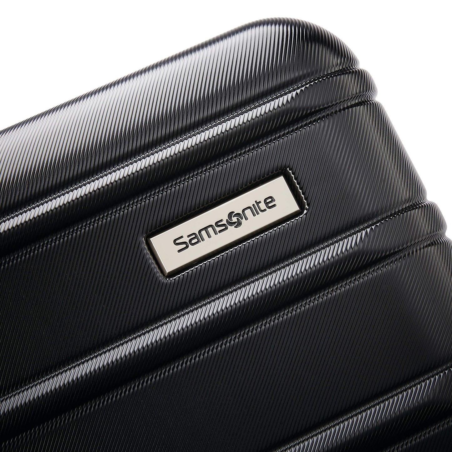 Samsonite Omni 2 24-Inch Medium Checked Hardside Luggage with 360° Spinner Wheels - Scratch Resistant Hardshell - TSA Lock - Expandable Polycarbonate Shell for Lightweight Travel - Midnight Black