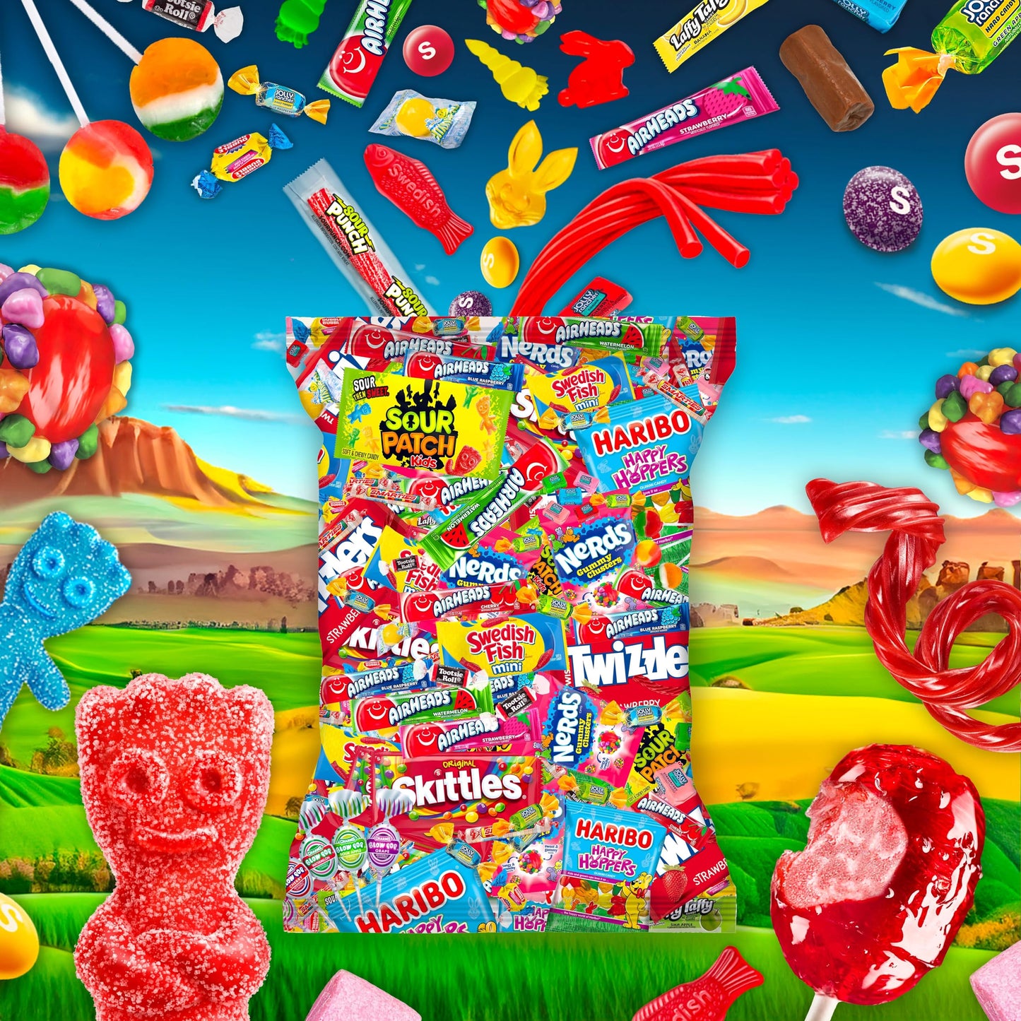 Bulk Candy Variety Pack - 2 lb Bulk Individually Wrapped Candies for Easter Egg Hunt - Piñata Filler Stuffers - Pinata Candy Party Favors - Assorted Candies