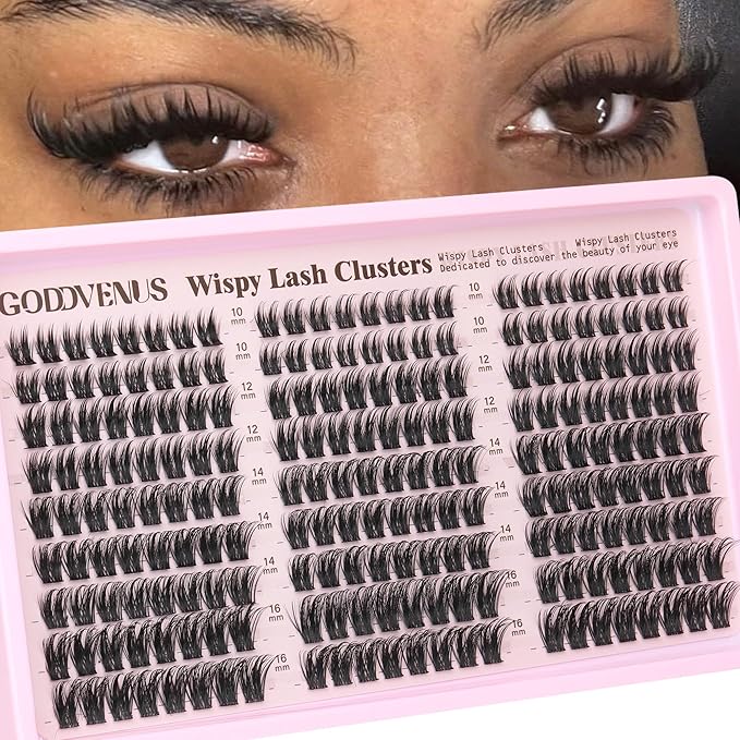 Wispy Manga Lash Clusters Natural Eyelash Clusters Fairy Cluster Eyelash Extensions Anime Individual Lashes C Curl Lash Extension Waterproof DIY Eye Lashes Cluster