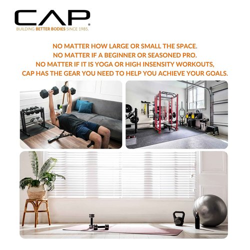 CAP Barbell 50 lbs Coated Dumbbell Set with Comfort handles, 5LBx2, 20lbx2