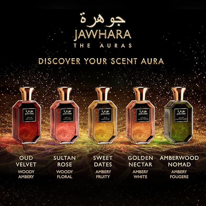 Jawhara Sweet Dates | Ambery Fruity Eau de Parfum 3.3 fl oz | Notes of Raspberry, Medjool Dates, and Rich Amber | Long Lasting | Everyday Wear | Travel Size