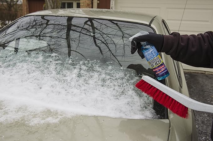 E·Z·R Windshield De-Icer. Melt it! Instantly Melts Ice & Winter Frost For Car Windshields, Windows, Mirrors, Key Locks, & Latches, Snow Melting Defrost Liquid For Car Window Cleaner, 17 Fl Oz Spray