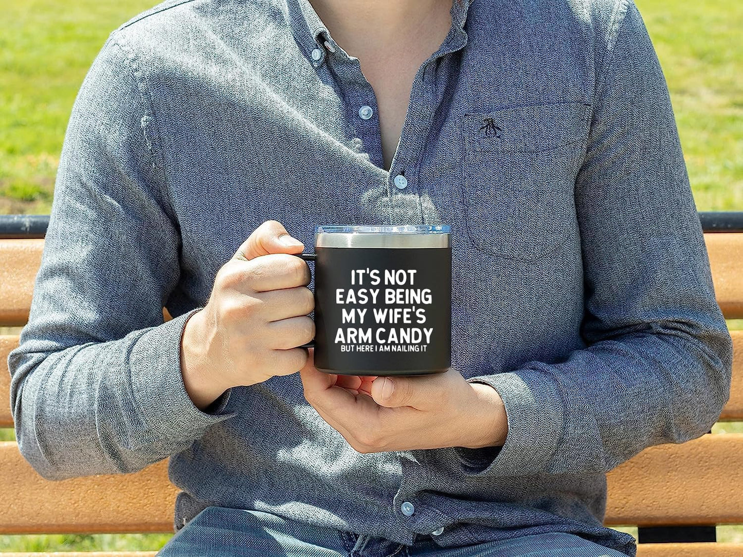 Angie's Box 14Oz Funny Husband Mug (Black) - Husband Gifts from Wife - Unique Birthday Gift