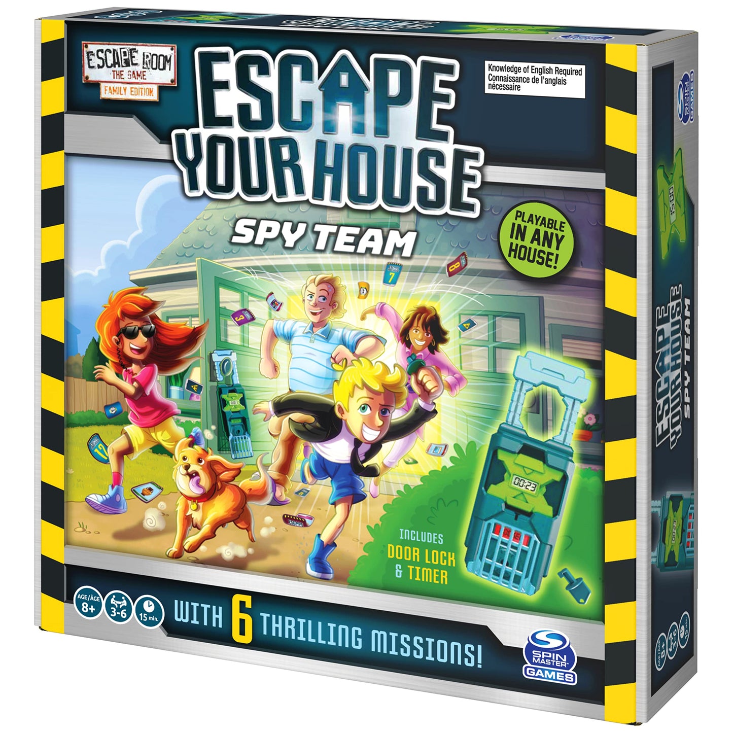 Escape Room The Game, Escape Your House: Spy Team Fun Strategy Family Board Game, for Kids Aged 8 and up