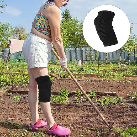 GOOHOCHY Kneeling Pads and Knee Protectors for Gardening and Flooring Work, Medium Size Sponge Cushion with Thick Breathable Shock-Absorbing Support, 1 Pair