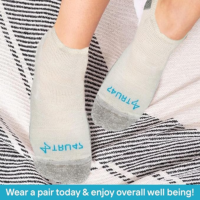 TRU47 Grounding & Earthing Products | Grounding Socks | Socks Made With 99.99% Pure Silver Thread
