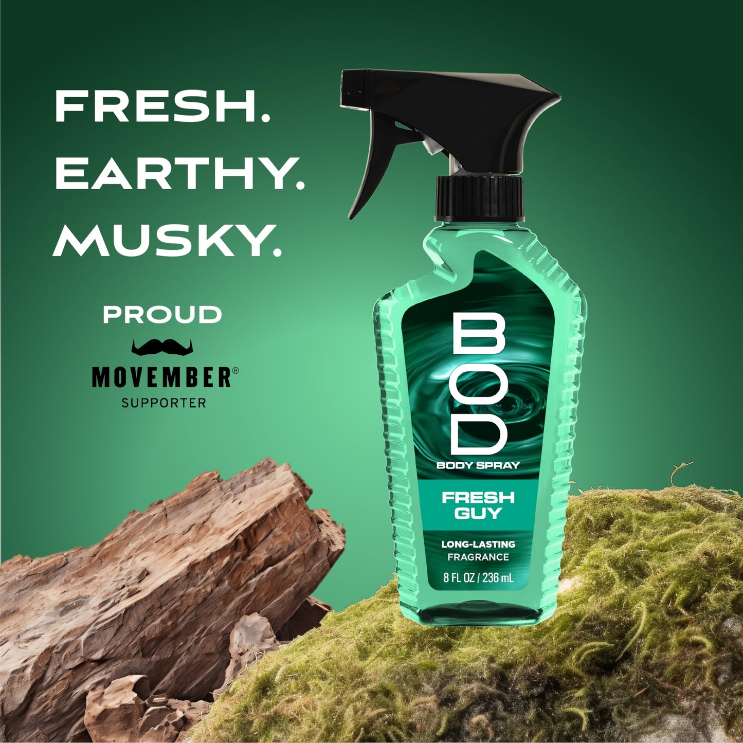 BOD man Fragrance Body Spray, Fresh Guy, 8 fl oz