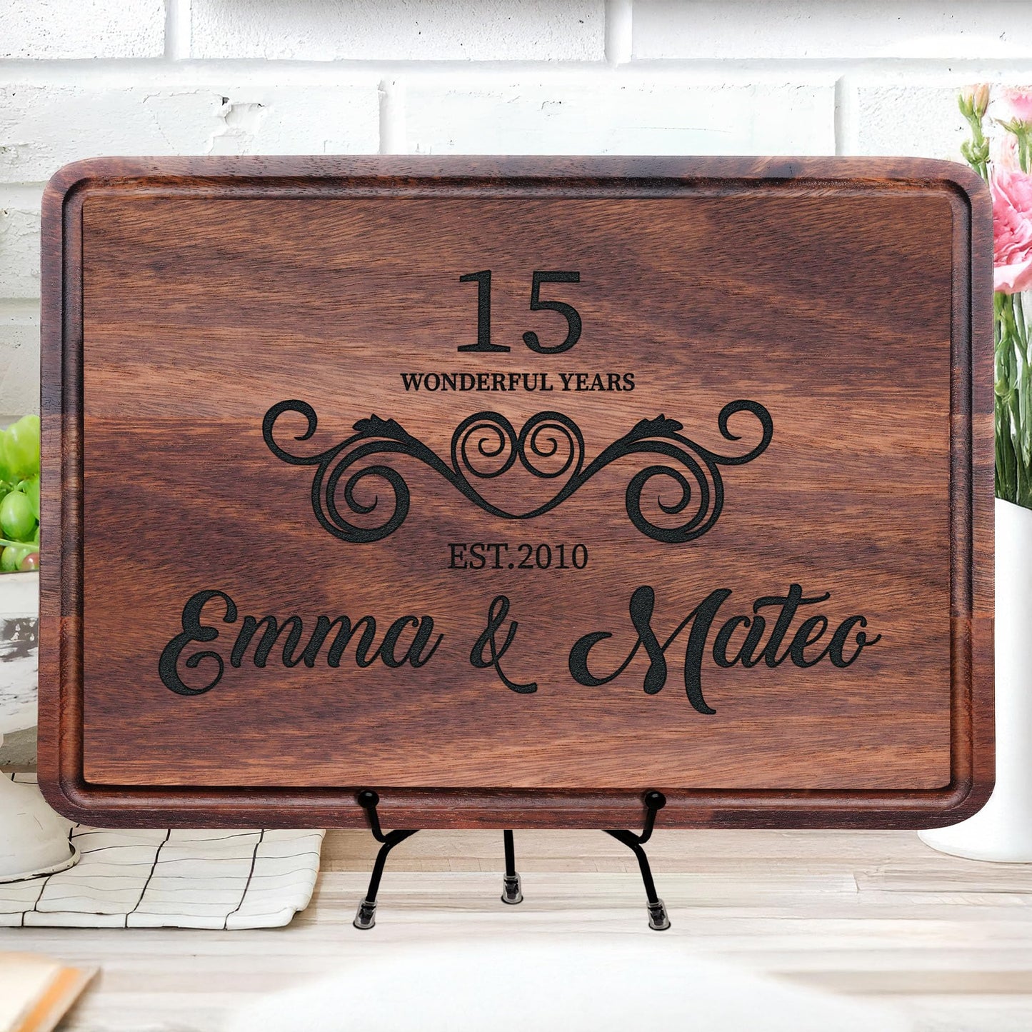 Wedding Gift for Couple 2025, Custom Cutting Boards, Couples Birthday Gifts, Romantic Valentines Gift For Wife, Anniversary, Bridal Shower, Housewarming, New Home and Engagement