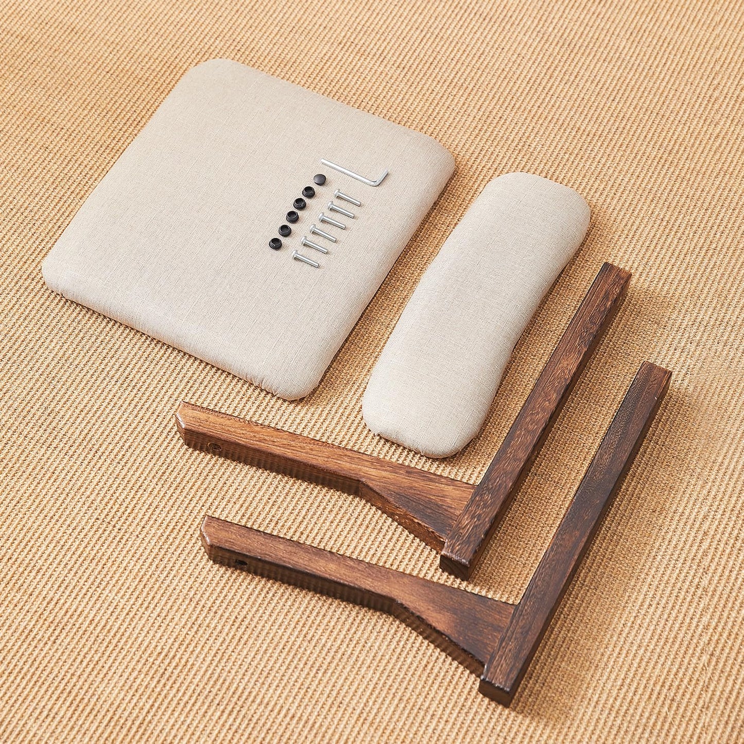 GZQWDC Meditation Chair with Back Support,Japanese Floor Chair,Back Jack for The Floor,Floor Seating,Tatami Floor Seats