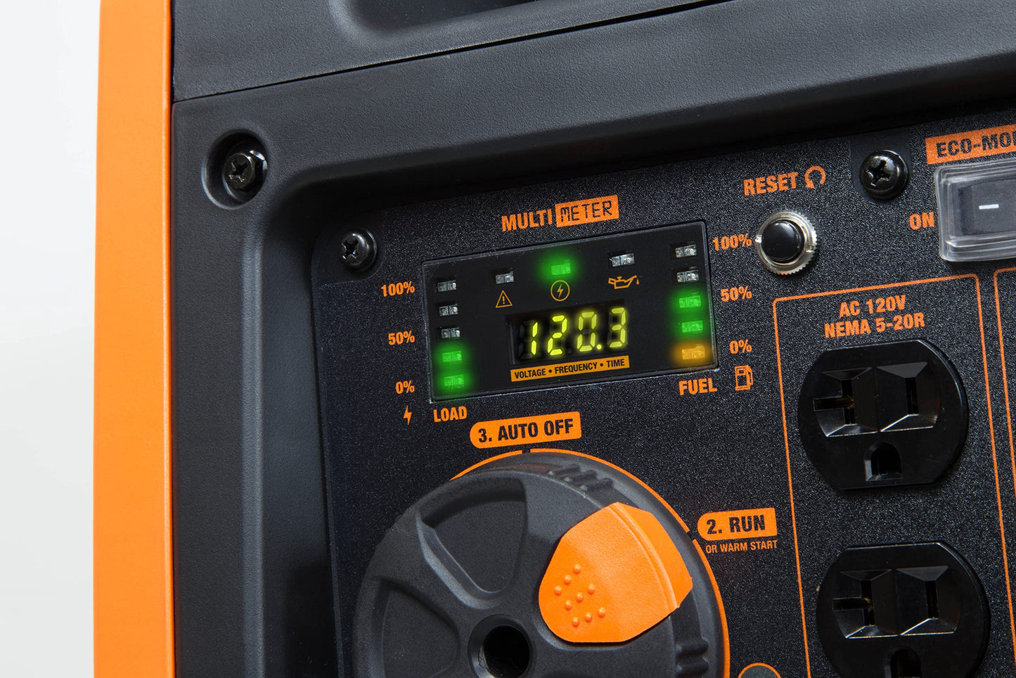 WEN 56455i Super Quiet 4500-Watt RV-Ready Portable Inverter Generator with Fuel Shut-Off and Electric Start Black
