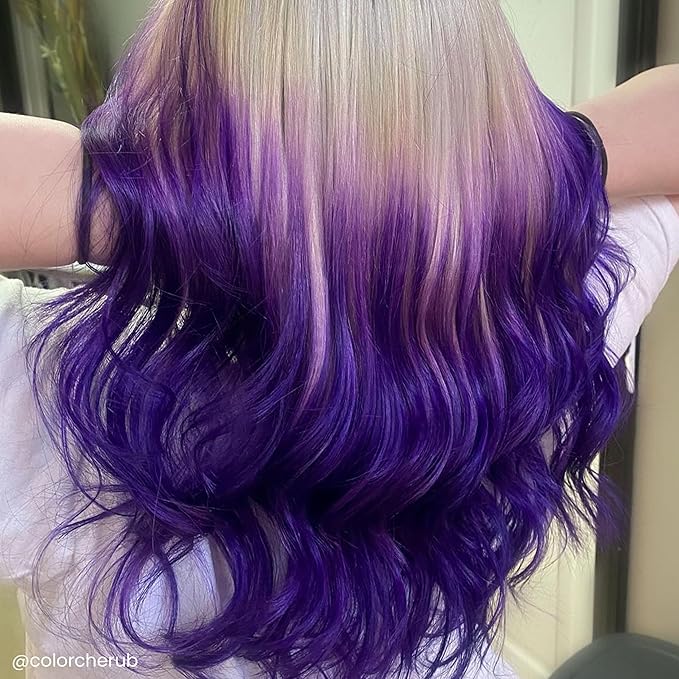 Arctic Fox Semi-Permanent Hair Dye, Vegan & Cruelty-Free, Conditioning, Ammonia-Free, Long-Lasting, Purple AF, For All Hair Types, 8 Fl Oz