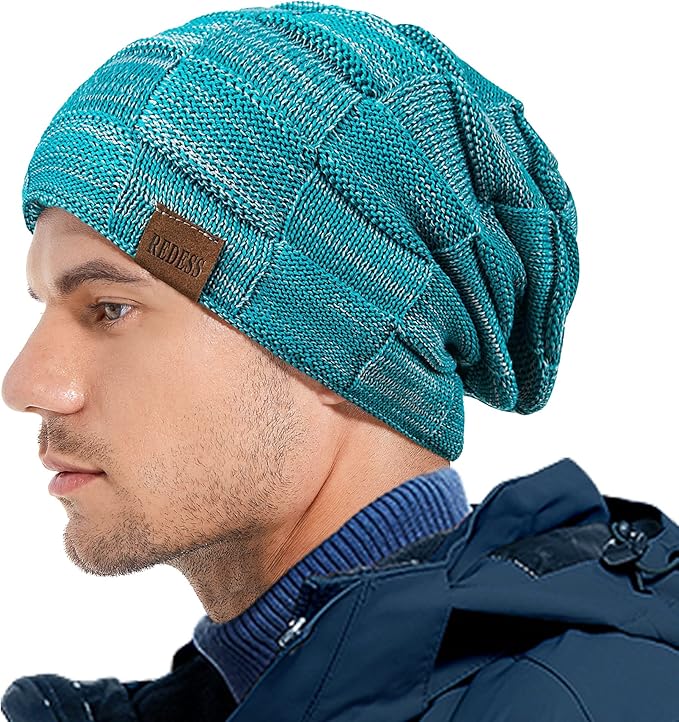 REDESS Beanie Hat for Men and Women Winter Warm Hats Knit Slouchy Thick Skull Cap