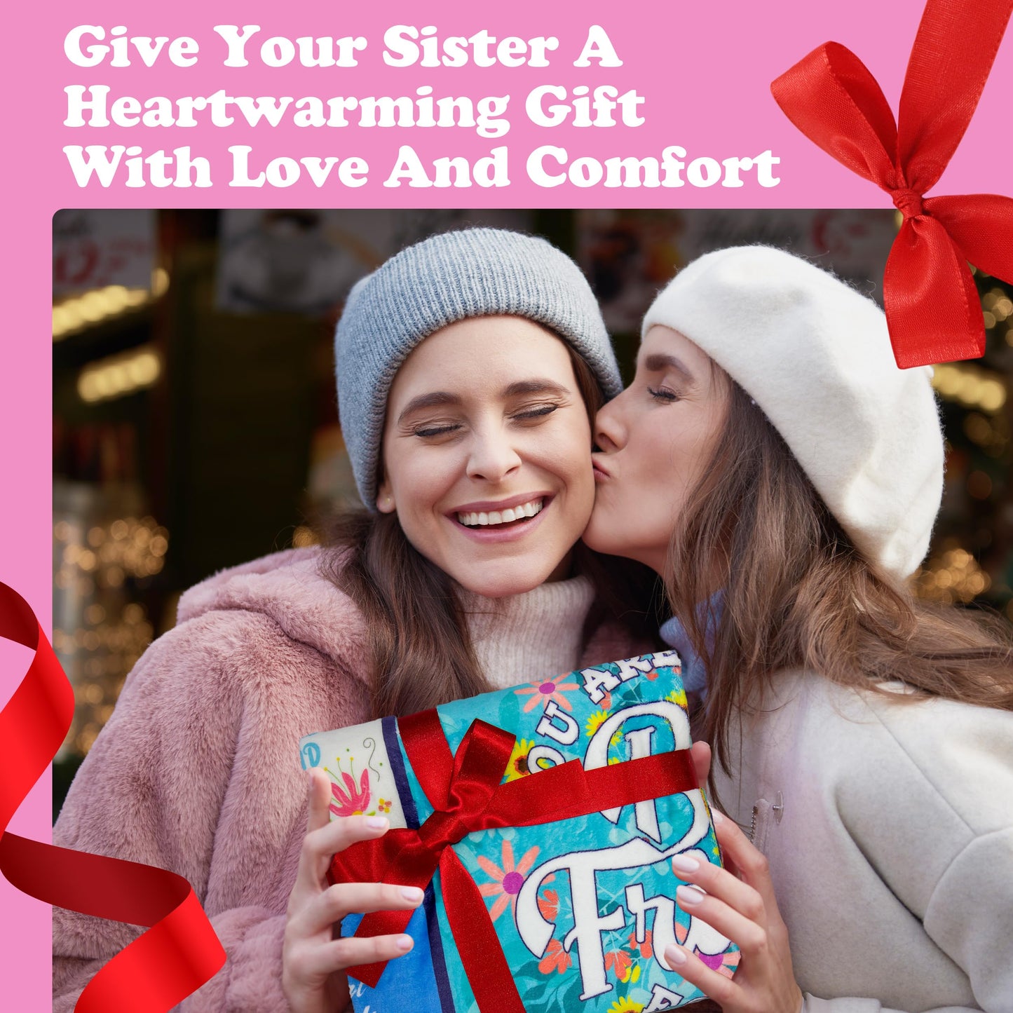 Best Friend Blanket - Birthday & Mother's Day Gift for Bestie, Friendship Throw Blanket 60"X50"
