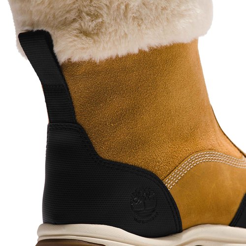 Timberland Women's White Ledge Pull-On Waterproof Insulated Boots, Wheat Full-Grain, 6.5 Medium