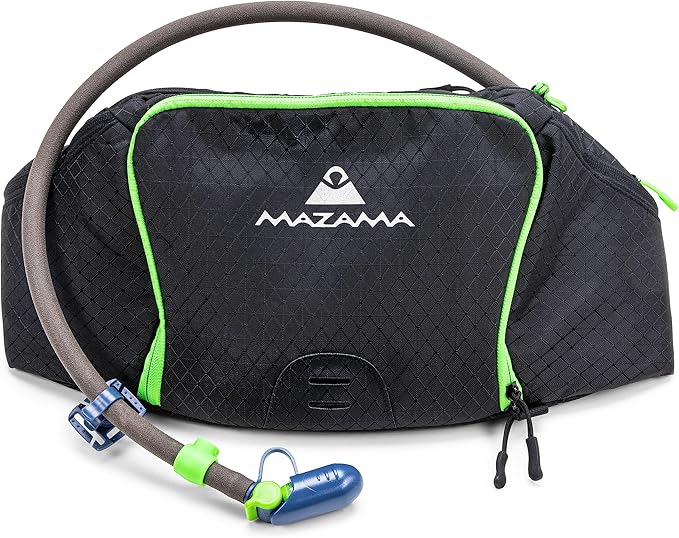Rimrock Lumbar Hydration Hip Pack with 1.8L Intake ICE Insulated Water Reservoir, Fanny Pack Waist Bag Hiking Walking Runn...
