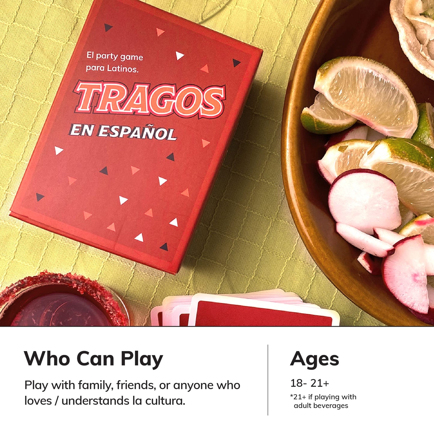Tragos Original Game en Español for Latinos - Relatable Hilarious Cultural Spanish Card Game - Juegos De Mesa para Adultos Original en Español