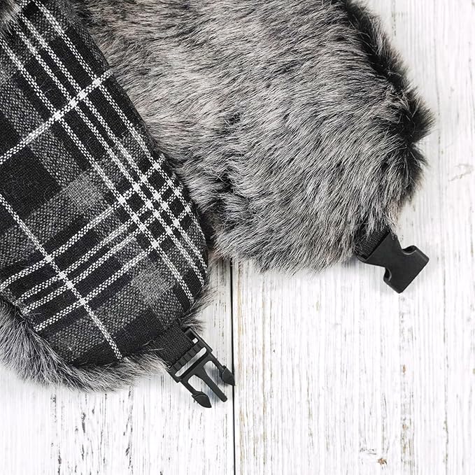 ONWAY Trapper Hat Winter Hats for Women Men with Faux Fur Ear Flaps