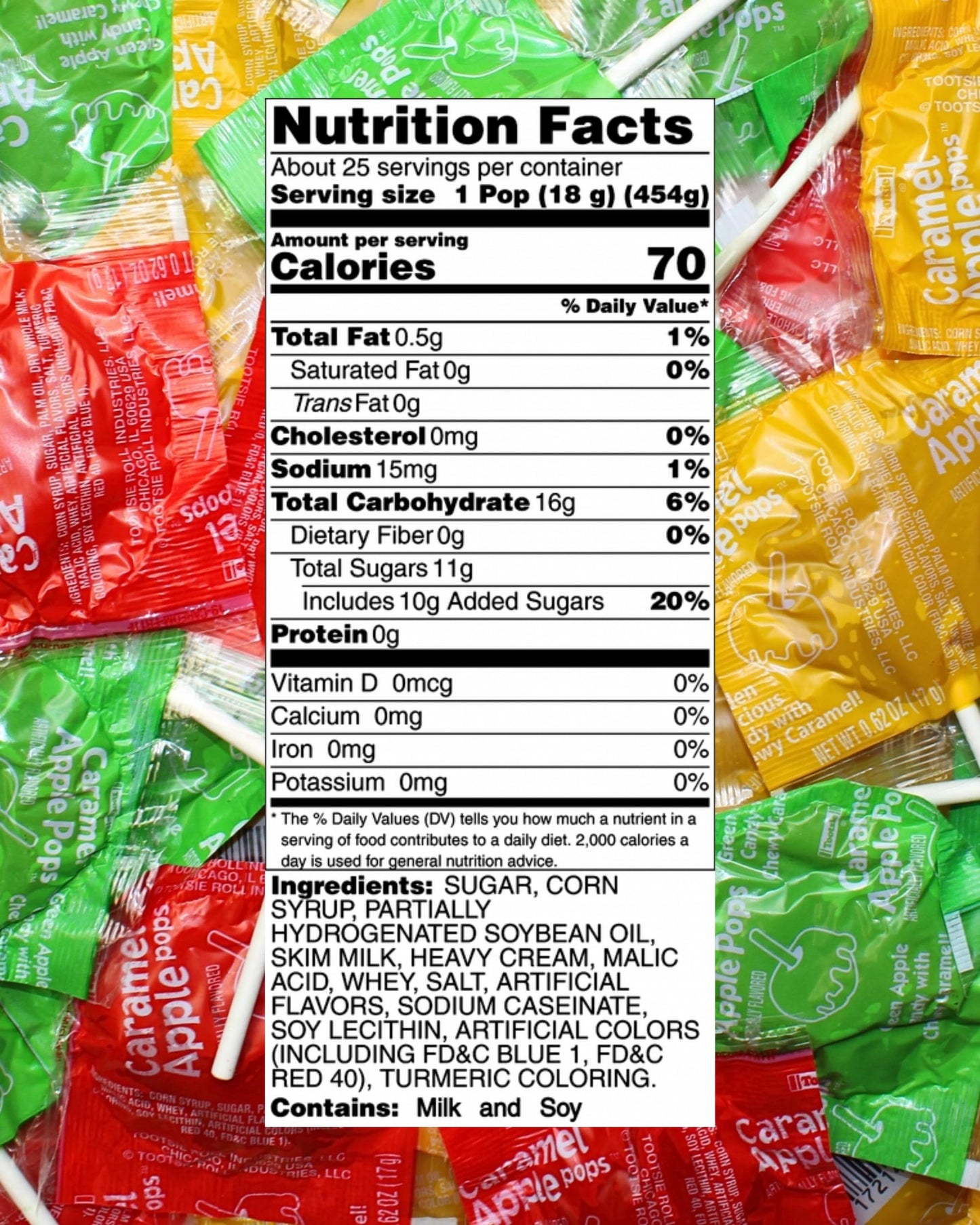 Assorted Caramel Apple Lollipops, Delicious Fall Flavored Caramel Apple Suckers Bulk, by Queen City Candy Cave (1 Pound)