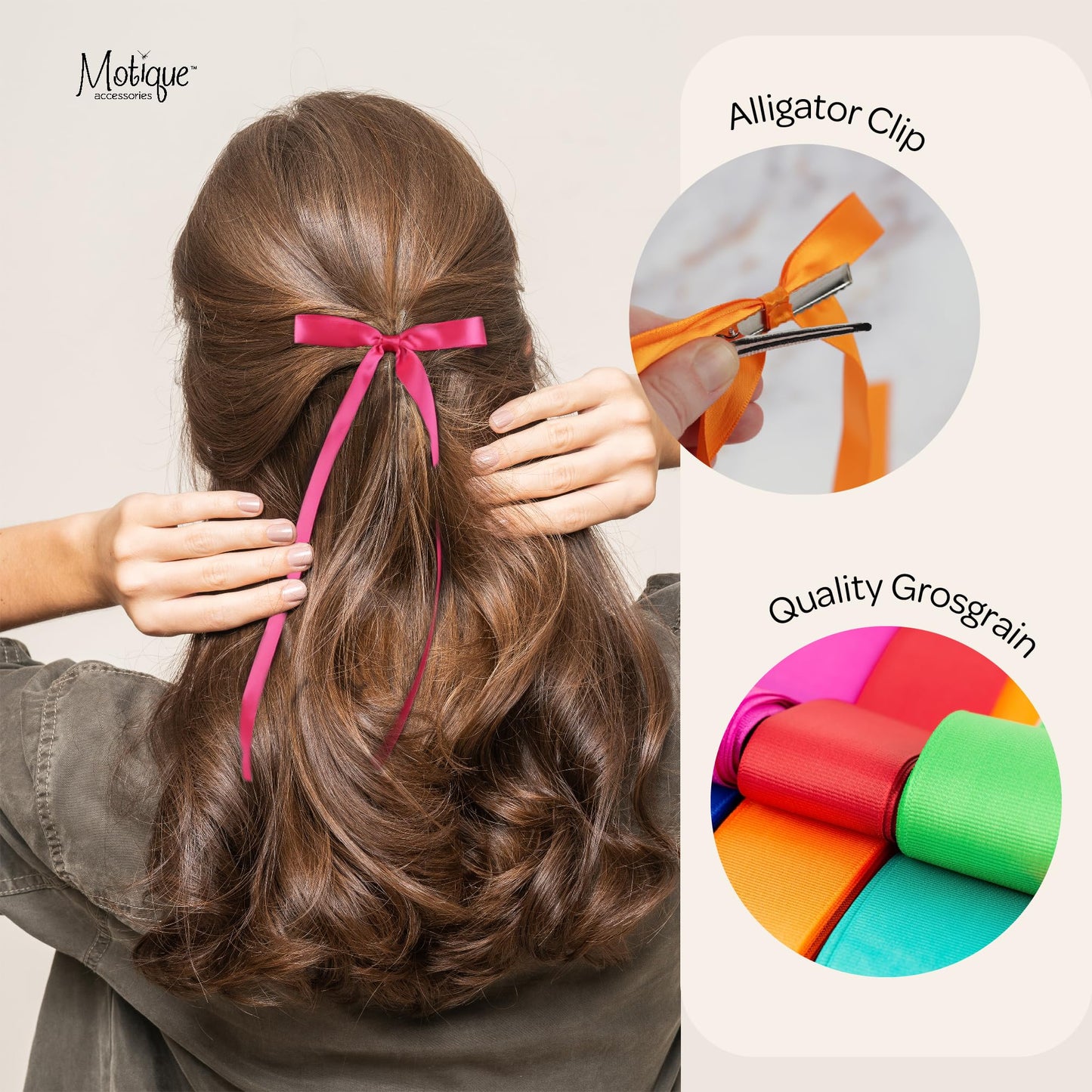 2PCS Silky Satin Hair Bows Hair Clip Ribbon Accessories Ponytail Holder Hair Bow for Women Girls Teens (Mint)