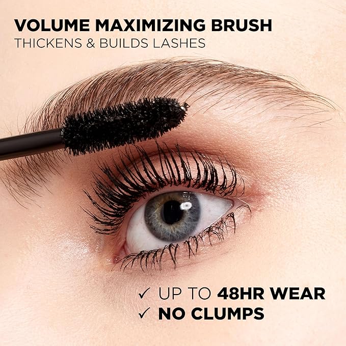L’Oreal Paris Makeup Voluminous Original Volume Building Waterproof Mascara, Carbon Black, 0.23 Fl Oz