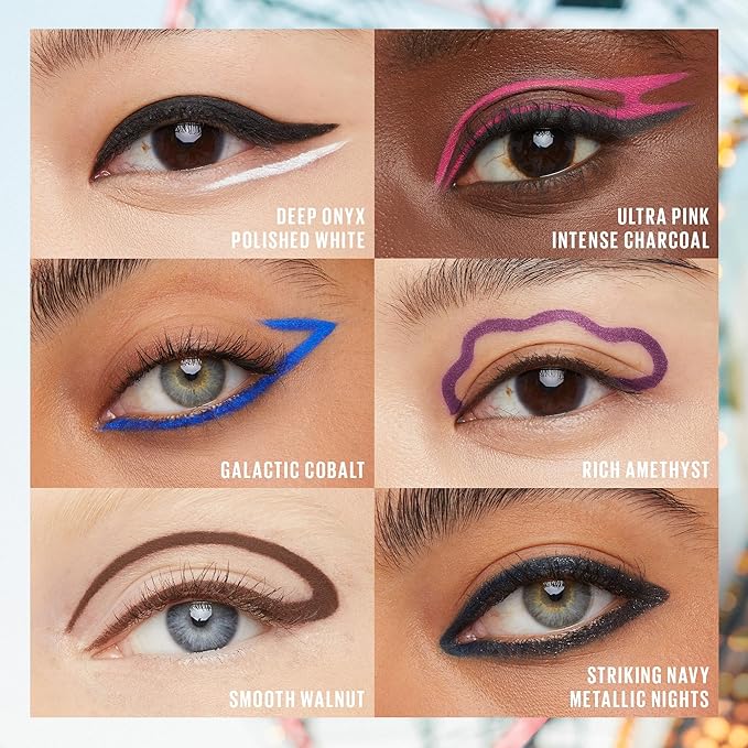 MAYBELLINE New York Tattoo Studio Long-Lasting Sharpenable Eyeliner Pencil, Glide on Smooth Gel Pigments with 36 Hour Wear, Waterproof Metallic Nights 0.04 oz