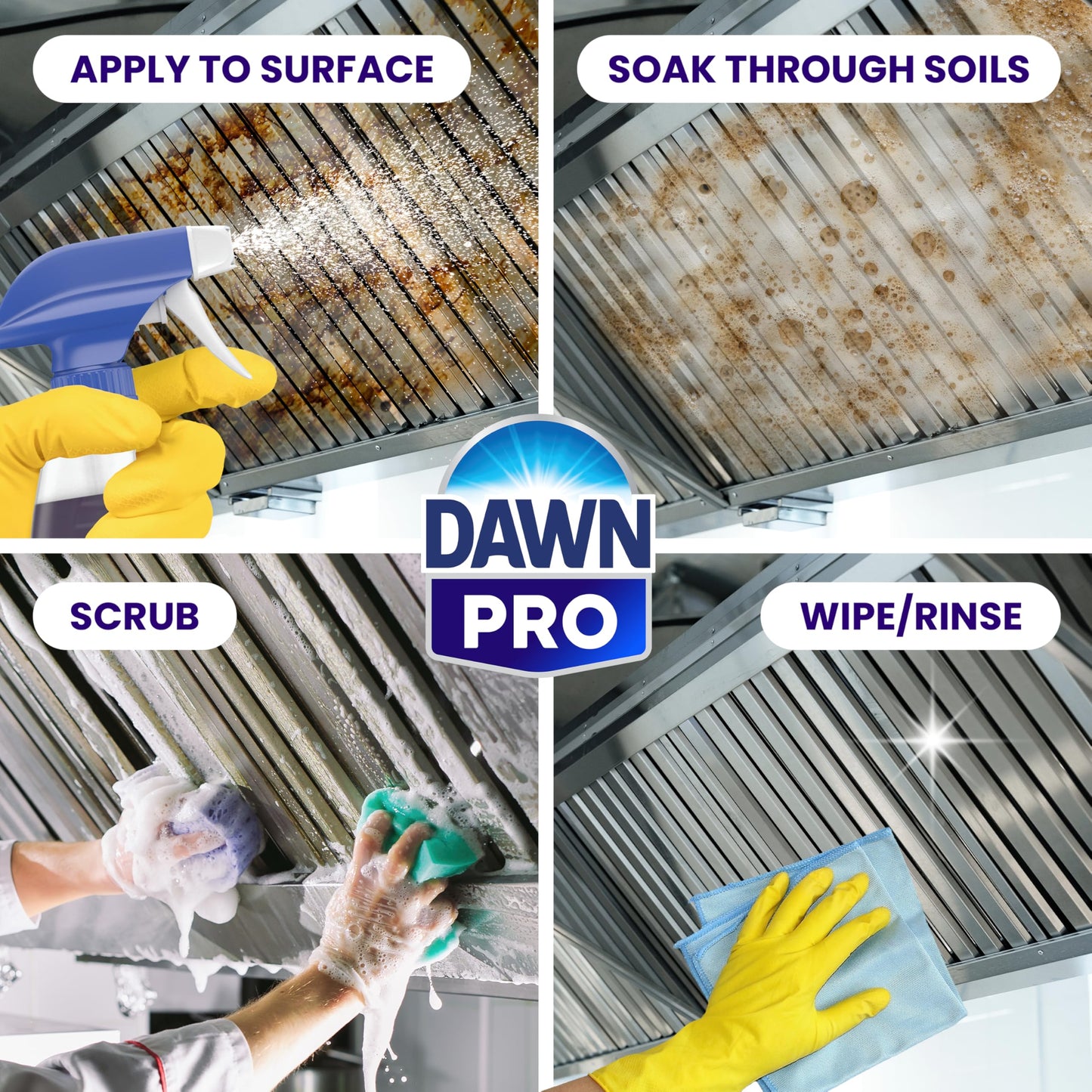 P&G Professional DAWN Kitchen Surface Degreaser - 1 GAL (Case of 2) - For Removing Grease Found in Commercial Kitchens & Food Service (Packaging May Vary)