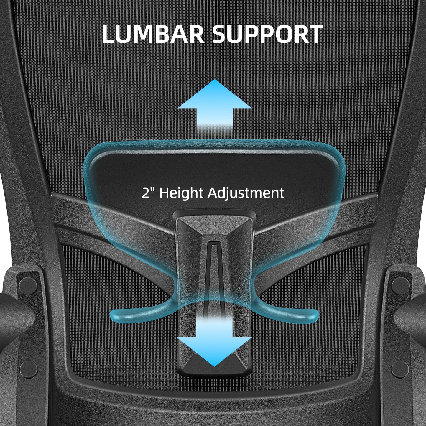 FelixKing Office Chair, Desk Chair with Adjustable Lumbar Support, Ergonomic Computer Chair with High Back and Armrest, Adjustable Height Gaming Chair Home Office Swivel Chair(Black)