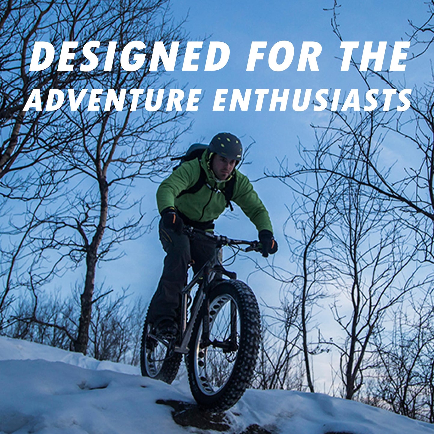 Fat Bike Tire by Terrene - Cake Eater Light 26X4.0 Inch Tubeless, Stud Capable, Fast Rolling Fat Tire for Snow, Ice Traction - All Season Bike Accessories for Fat Tire and E-Bikes - 120 TPI