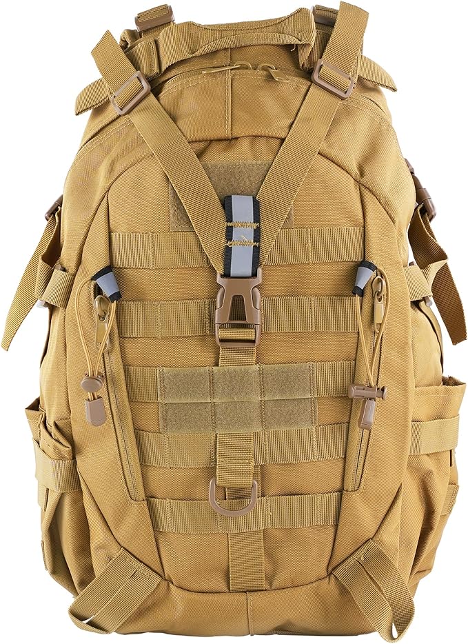 aiGear Tactical Backpack for Men, 25L Military Backpack, 3-Day Bug Out Bag for Camping Hiking Hunting with Molle System Ar...