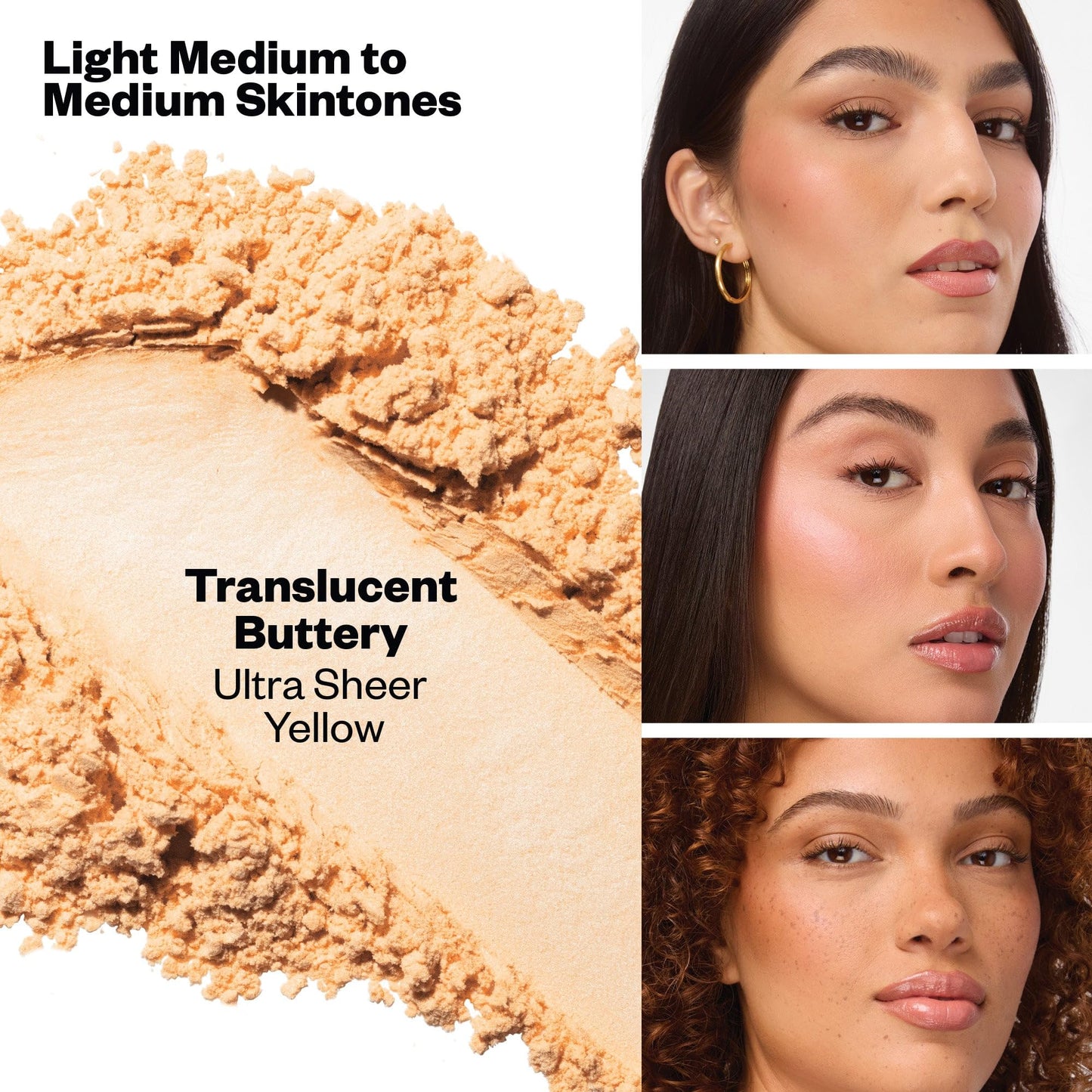 Kosas Cloud Set Loose Powder - Translucent Setting + Blurring Talc-Free Face Powder in Translucent - Buttery (Ultra Sheer Yellow