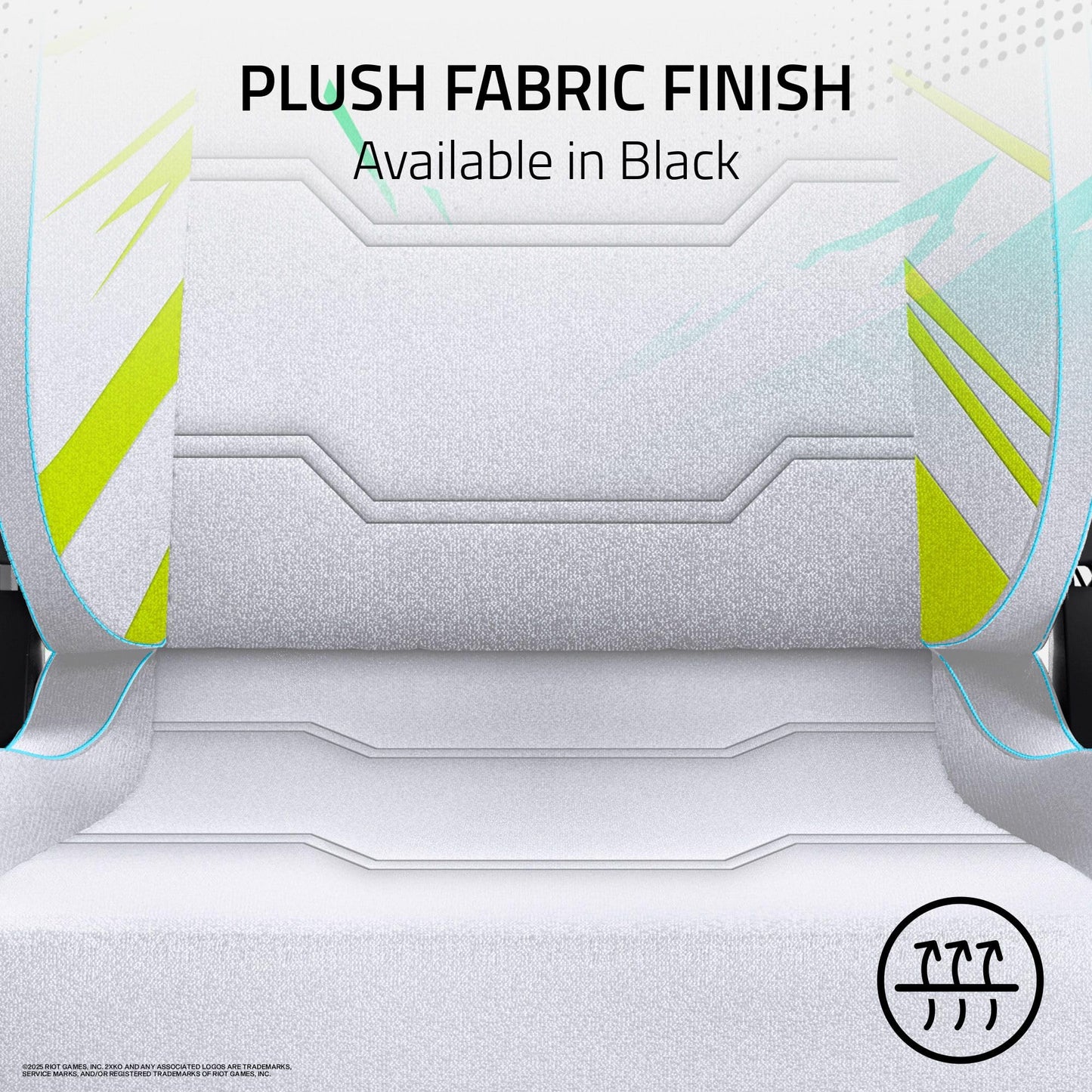 Razer Iskur V2 X Ergonomic Gaming Chair: Built-in Lumbar Support - Widened Seat - High Density Foam Cushions - Adjustable 152 Degree Recline - 2D Armrests - Plush Fabric Finish - 2XKO Edition
